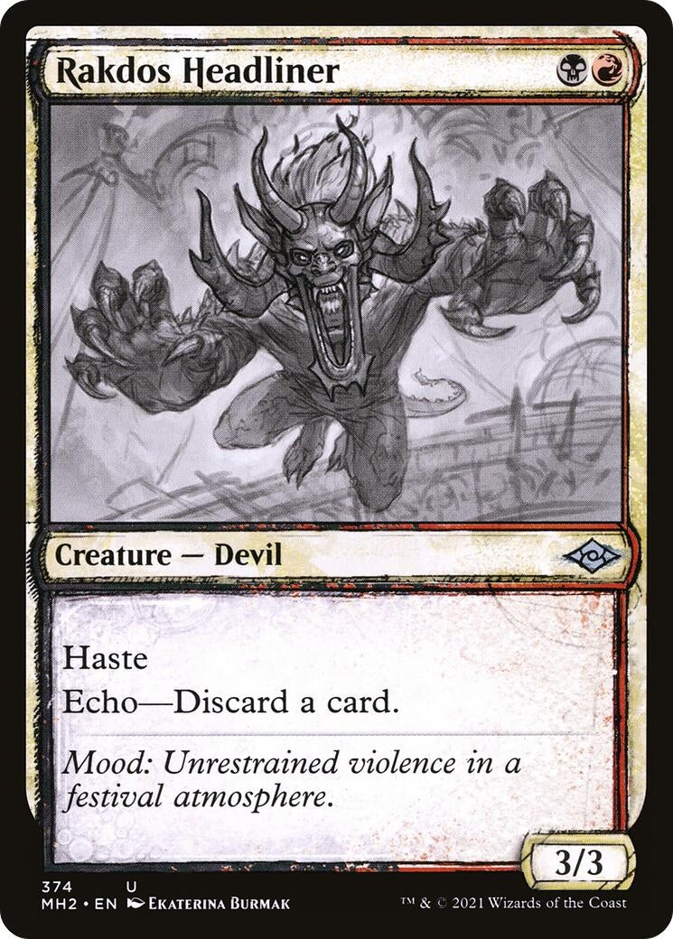 Image for Rakdos Headliner (Showcase) (374) (Modern Horizons 2) - Magic: The Gathering