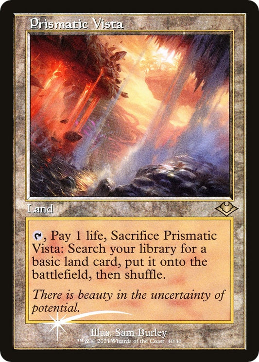 Image for Prismatic Vista (Retro Frame) (40) (Modern Horizons) - Magic: The Gathering