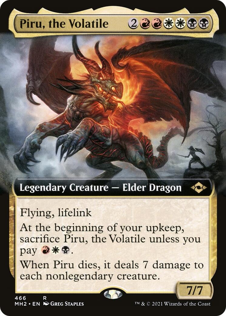 Image for Piru, the Volatile (Extended Art) (466) (Modern Horizons 2) - Magic: The Gathering