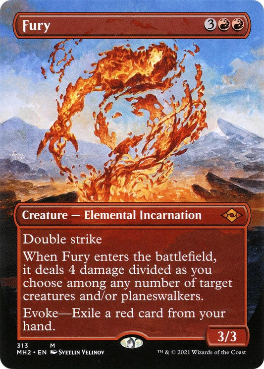 Image for Fury (Borderless) (313) (Modern Horizons 2) - Magic: The Gathering