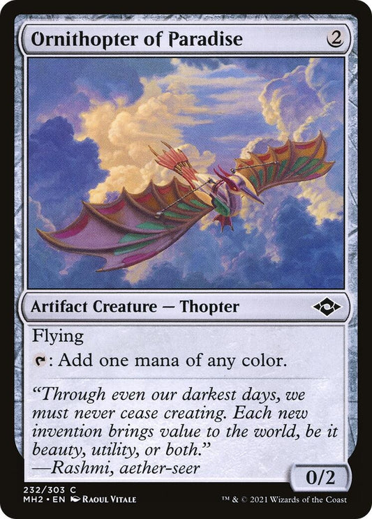 Image for Ornithopter of Paradise (232) (Modern Horizons 2) - Magic: The Gathering