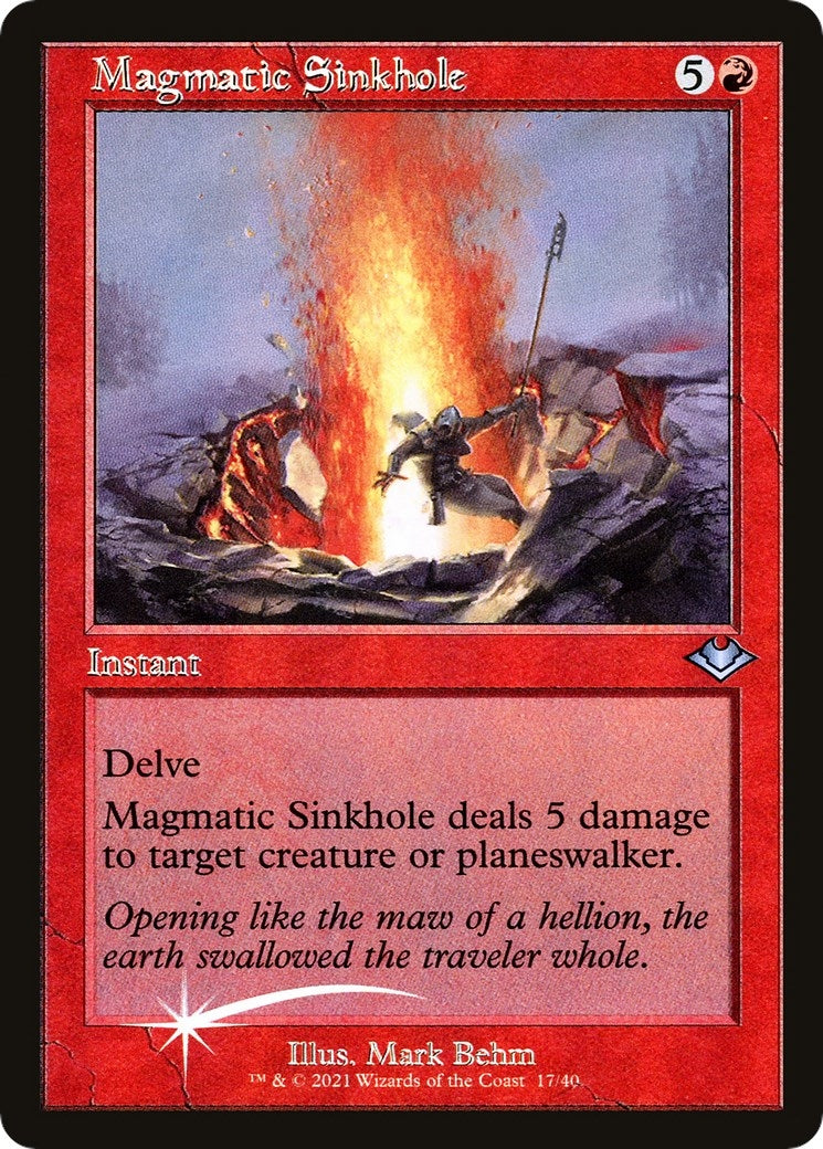 Image for Magmatic Sinkhole (Retro Frame) (17) (Modern Horizons) - Magic: The Gathering