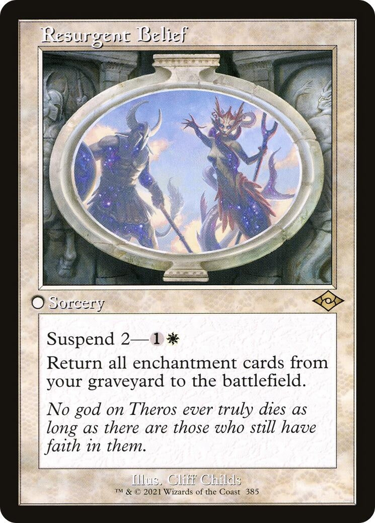 Image for Resurgent Belief (Retro Frame) (385) (Modern Horizons 2) - Magic: The Gathering