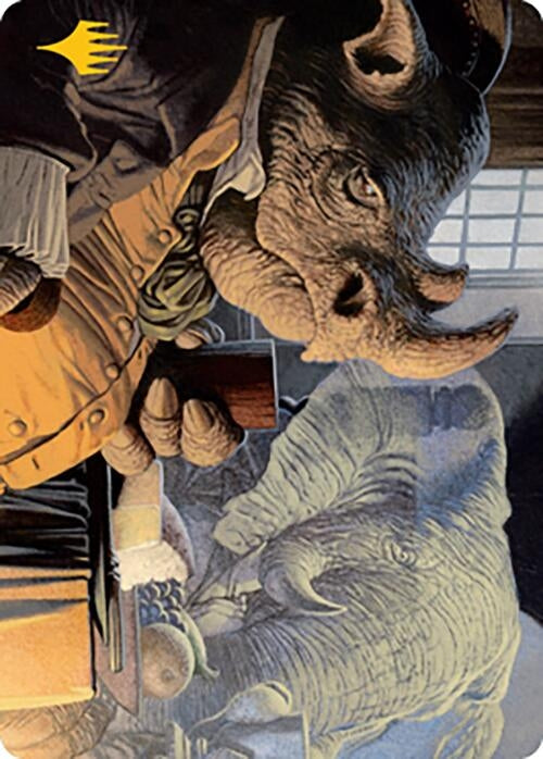 Image for Late to Dinner Art Card (Gold-Stamped) (3) (Art Series: Modern Horizons 2) - Magic: The Gathering