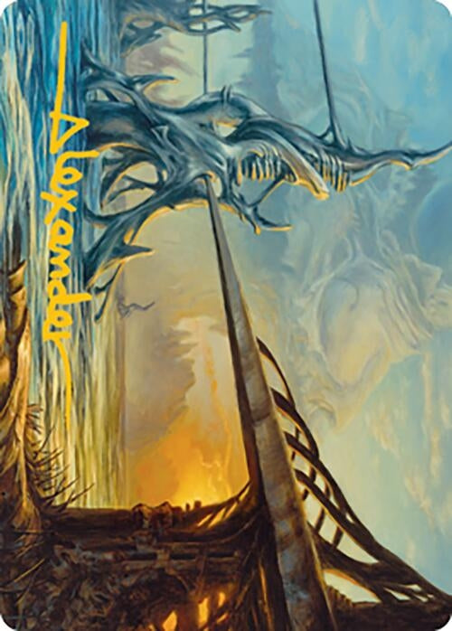 Image for Razortide Bridge Art Card (Gold-Stamped Signature) (76) (Art Series: Modern Horizons 2) - Magic: The Gathering