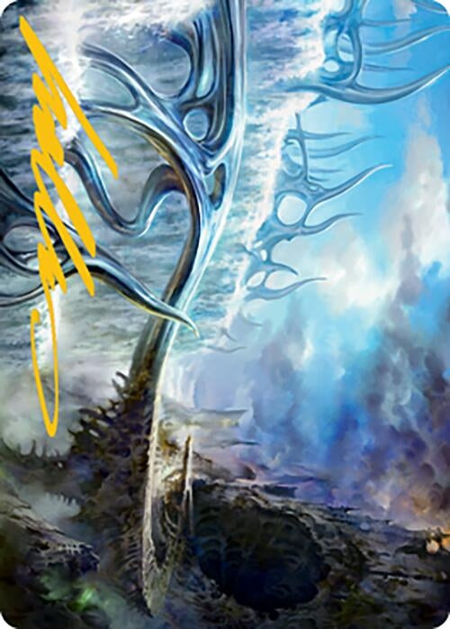 Image for Mistvault Bridge Art Card (Gold-Stamped Signature) (75) (Art Series: Modern Horizons 2) - Magic: The Gathering