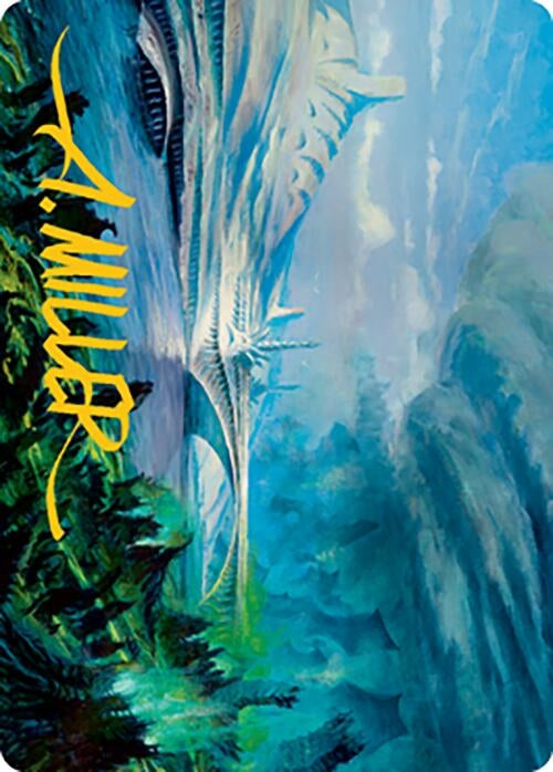 Image for Goldmire Bridge Art Card (Gold-Stamped Signature) (74) (Art Series: Modern Horizons 2) - Magic: The Gathering