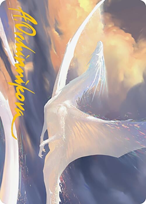Image for Timeless Dragon Art Card (Gold-Stamped Signature) (9) (Art Series: Modern Horizons 2) - Magic: The Gathering