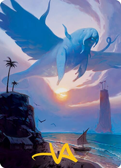 Image for Aeromoeba Art Card (Gold-Stamped Signature) (11) (Art Series: Modern Horizons 2) - Magic: The Gathering