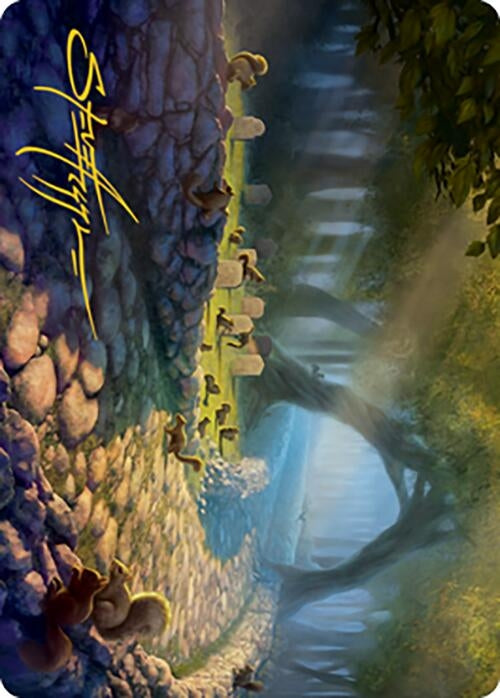 Image for Squirrel Sanctuary Art Card (Gold-Stamped Signature) (70) (Art Series: Modern Horizons 2) - Magic: The Gathering