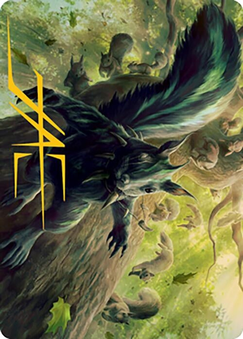 Image for Chatterfang, Squirrel General Art Card (68/81) (Gold-Stamped Signature) (68) (Art Series: Modern Horizons 2) - Magic: The Gathering