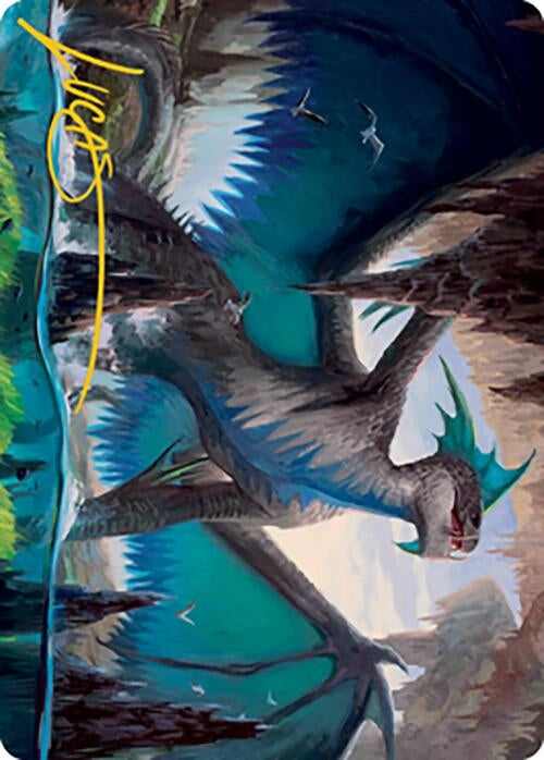 Image for Murktide Regent Art Card (Gold-Stamped Signature) (20) (Art Series: Modern Horizons 2) - Magic: The Gathering