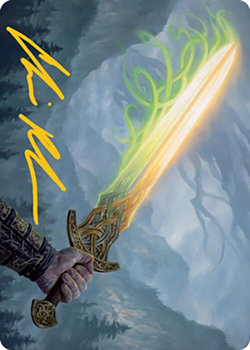 Image for Sword of Hearth and Home Art Card (Gold-Stamped Signature) (64) (Art Series: Modern Horizons 2) - Magic: The Gathering