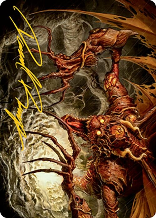 Image for Archfiend of Sorrows Art Card (Gold-Stamped Signature) (26) (Art Series: Modern Horizons 2) - Magic: The Gathering