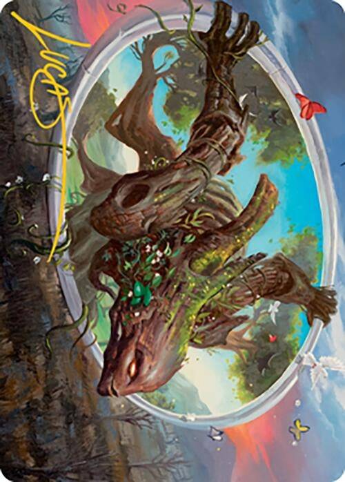 Image for Gaea's Will Art Card (Gold-Stamped Signature) (38) (Art Series: Modern Horizons 2) - Magic: The Gathering