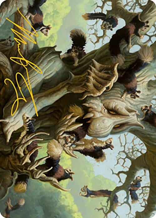 Image for Scurry Oak Art Card (Gold-Stamped Signature) (40) (Art Series: Modern Horizons 2) - Magic: The Gathering