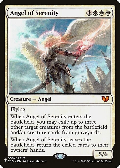 Image for Angel of Serenity (C15) (058/342) (The List Reprints) - Magic: The Gathering