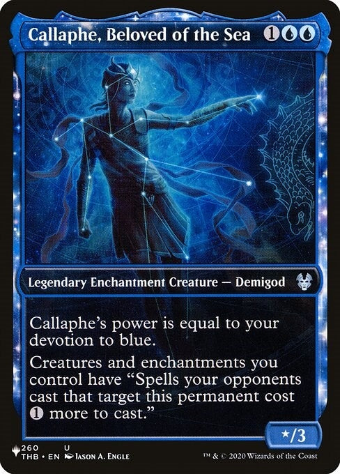 Image for Callaphe, Beloved of the Sea (Showcase) (260/254) (The List Reprints) - Magic: The Gathering