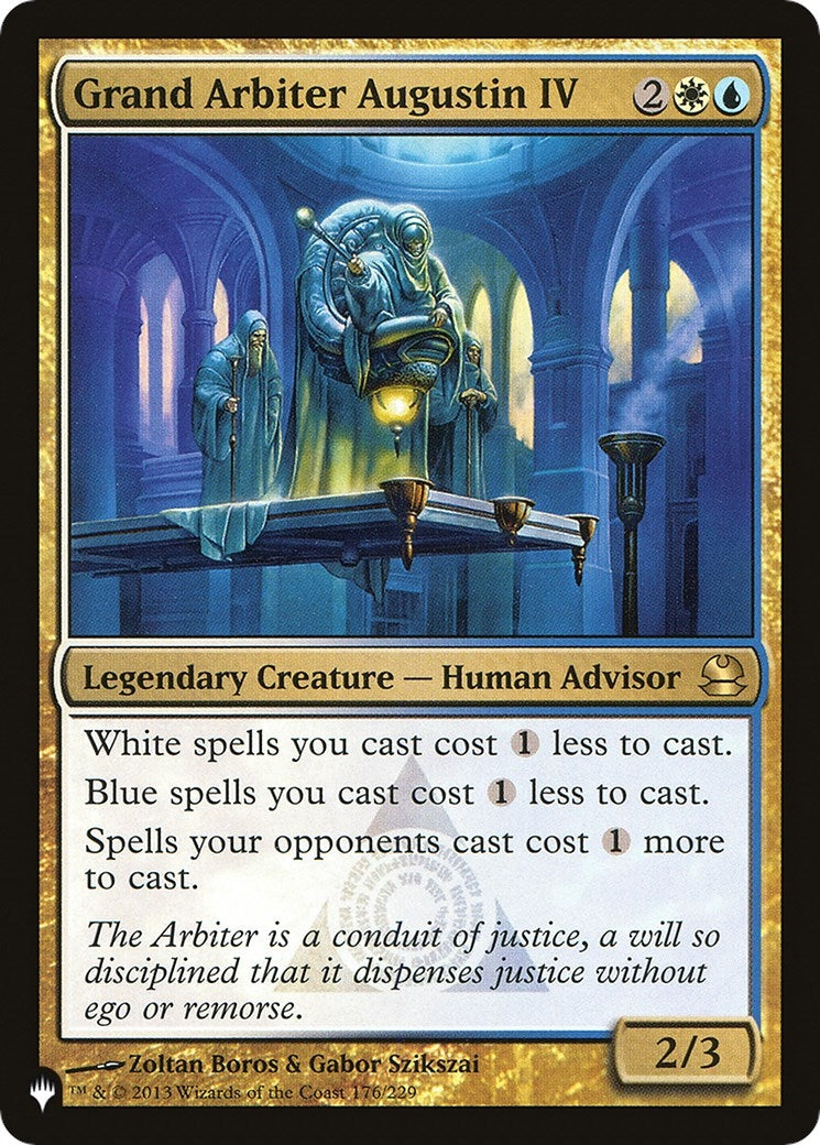 Image for Grand Arbiter Augustin IV (176/229) (The List Reprints) - Magic: The Gathering