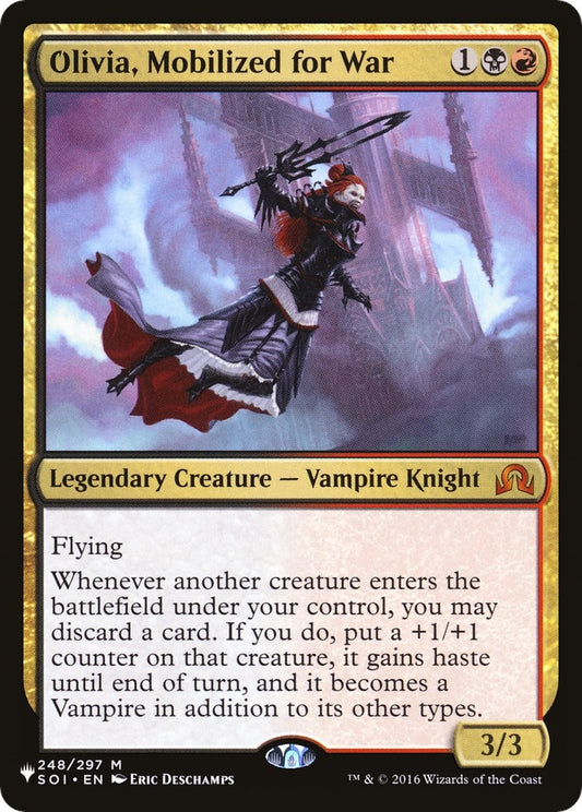 Image for Olivia, Mobilized for War (248/297) (The List Reprints) - Magic: The Gathering