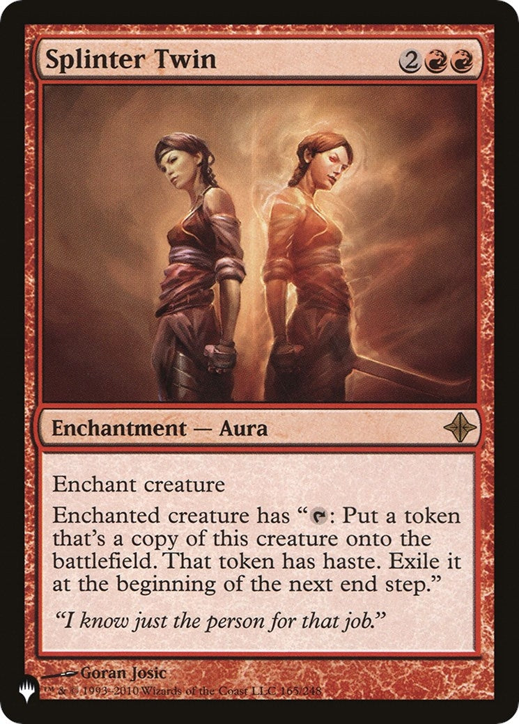Image for Splinter Twin (165/248) (The List Reprints) - Magic: The Gathering