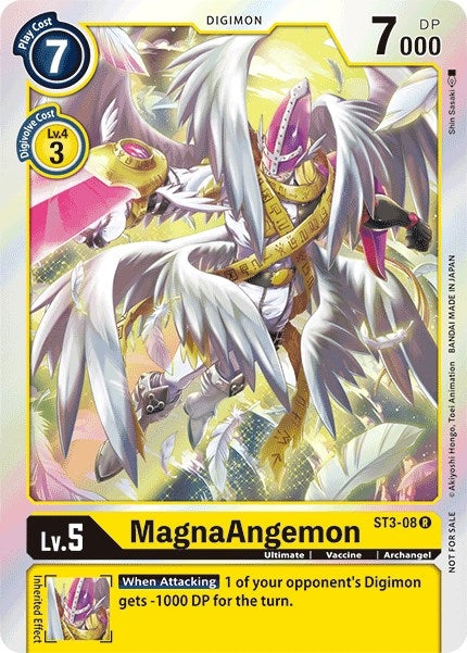 Image for MagnaAngemon - ST3-08 (Great Legend Pre-Release) (ST3-08 R) (Starter Deck 03: Heaven's Yellow) - Digimon Card Game