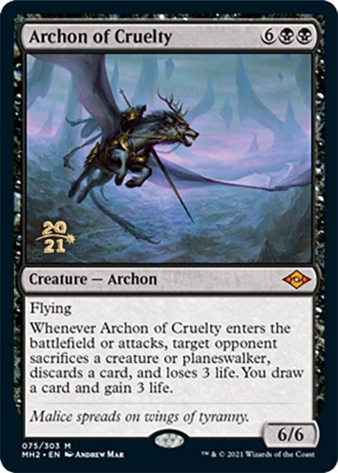 Image for Archon of Cruelty (75) (Prerelease Cards) - Magic: The Gathering