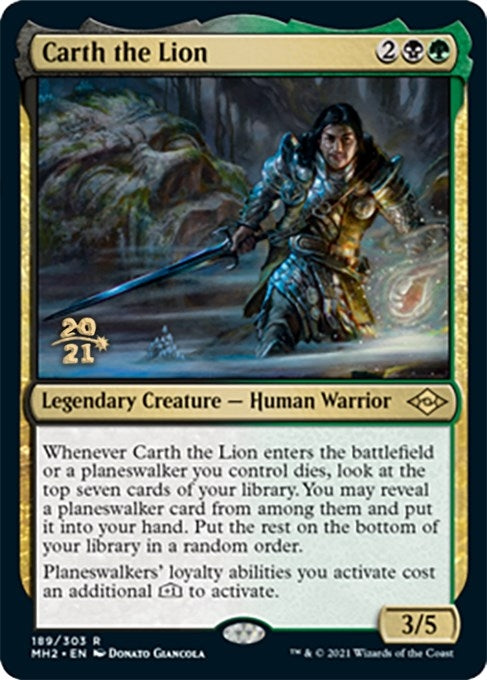 Image for Carth the Lion (189) (Prerelease Cards) - Magic: The Gathering