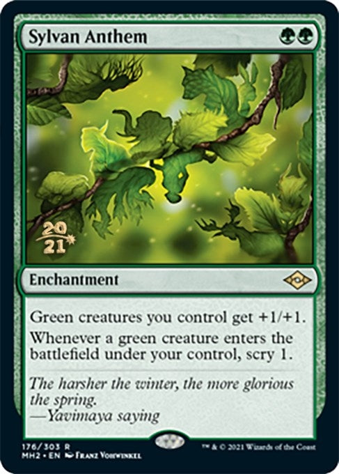 Image for Sylvan Anthem (176) (Prerelease Cards) - Magic: The Gathering