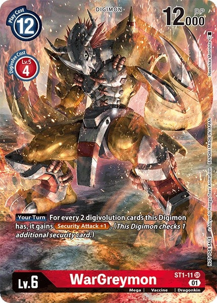 Image for WarGreymon - ST1-11 (Premier TO Event June 2021) (ST1-11 SR) (Starter Deck 01: Gaia Red) - Digimon Card Game
