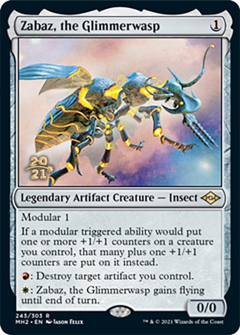 Image for Zabaz, the Glimmerwasp (243) (Prerelease Cards) - Magic: The Gathering