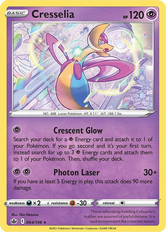 Image for Cresselia (064/198) (SWSH06: Chilling Reign) - Pokemon