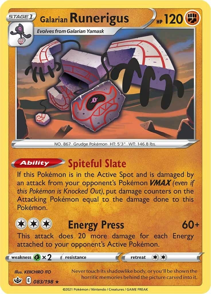 Image for Galarian Runerigus (083/198) (SWSH06: Chilling Reign) - Pokemon
