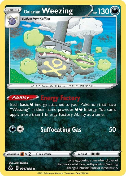 Image for Galarian Weezing (096/198) (SWSH06: Chilling Reign) - Pokemon