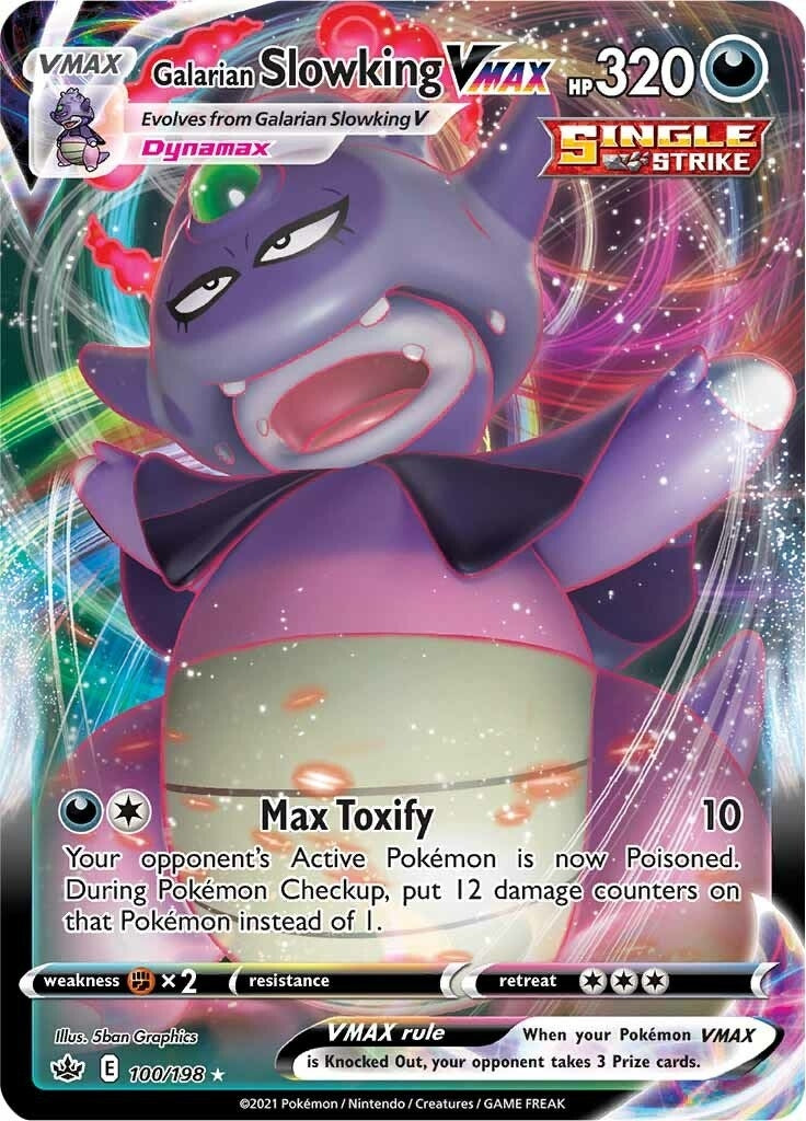 Image for Galarian Slowking VMAX (100/198) (SWSH06: Chilling Reign) - Pokemon