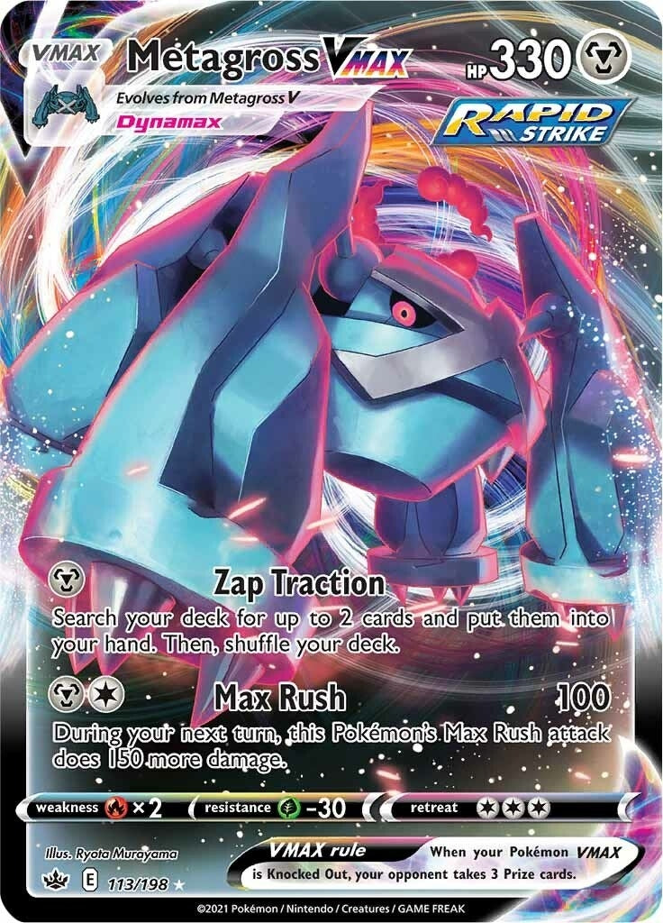 Image for Metagross VMAX (113/198) (SWSH06: Chilling Reign) - Pokemon