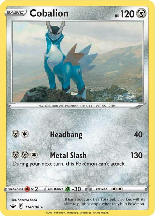 Image for Cobalion (114/198) (SWSH06: Chilling Reign) - Pokemon