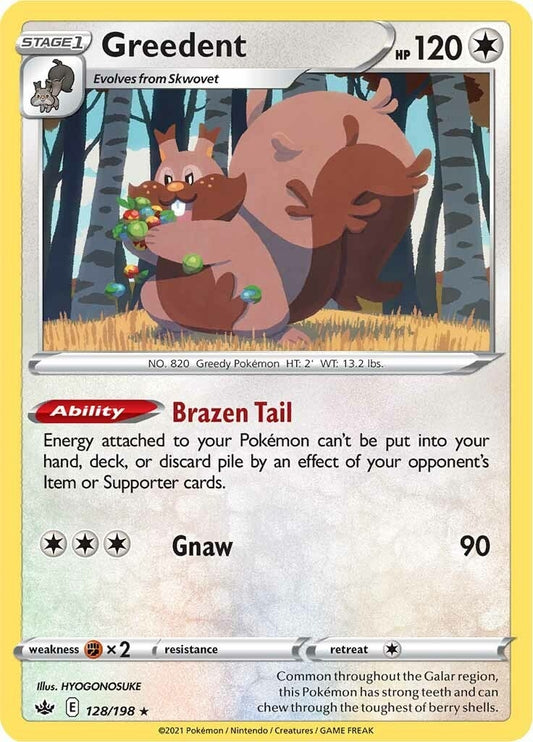 Image for Greedent (128/198) (SWSH06: Chilling Reign) - Pokemon