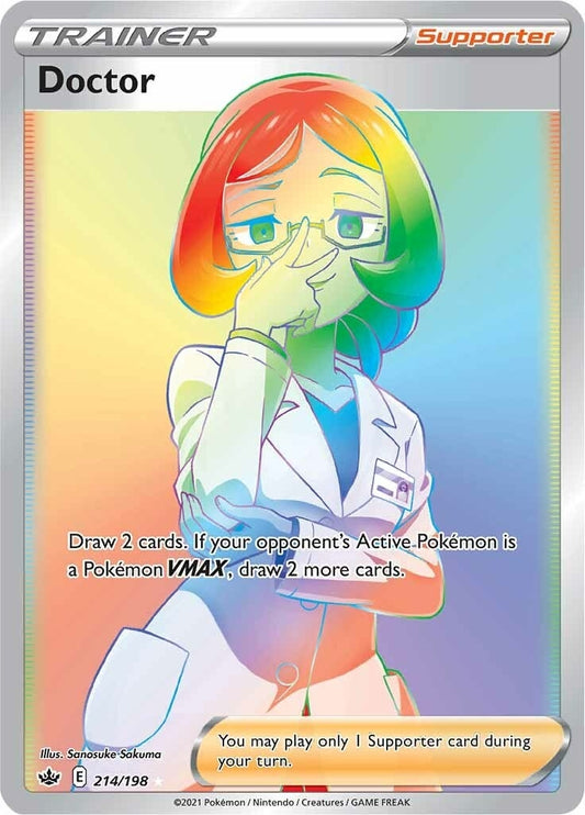 Image for Doctor (Secret) (214/198) (SWSH06: Chilling Reign) - Pokemon