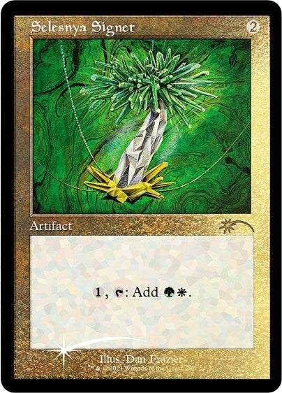 Image for Selesnya Signet (Foil Etched) (290) (Secret Lair Drop Series) - Magic: The Gathering