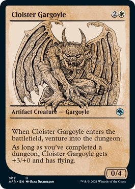 Image for Cloister Gargoyle (Showcase) (302) (Adventures in the Forgotten Realms) - Magic: The Gathering