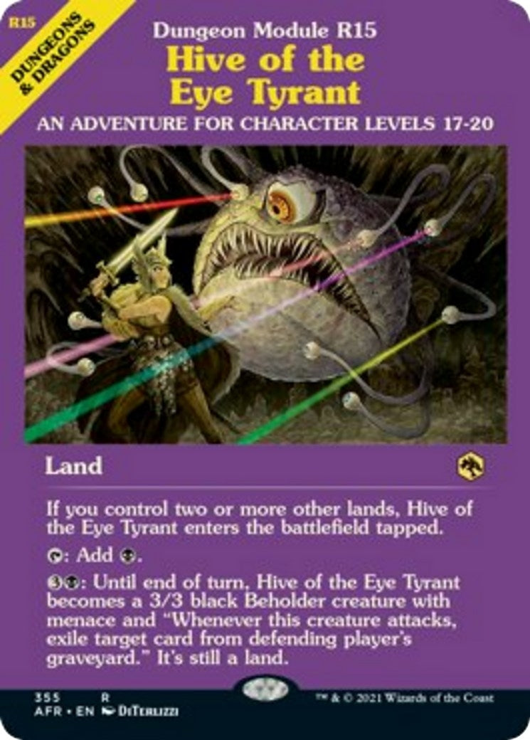 Image for Hive of the Eye Tyrant (Dungeon Module) (355) (Adventures in the Forgotten Realms) - Magic: The Gathering