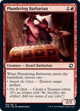 Image for Plundering Barbarian (158) (Adventures in the Forgotten Realms) - Magic: The Gathering