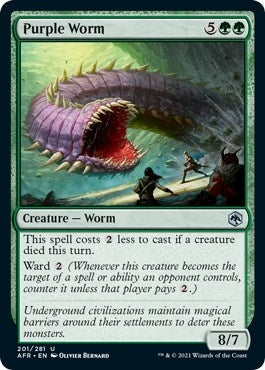 Image for Purple Worm (201) (Adventures in the Forgotten Realms) - Magic: The Gathering
