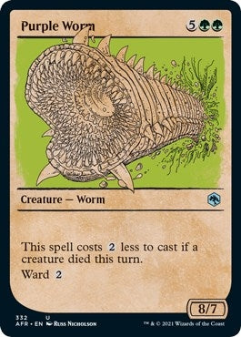 Image for Purple Worm (Showcase) (332) (Adventures in the Forgotten Realms) - Magic: The Gathering