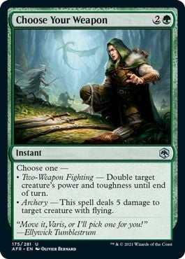 Image for Choose Your Weapon (175) (Adventures in the Forgotten Realms) - Magic: The Gathering