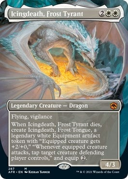 Image for Icingdeath, Frost Tyrant (Borderless) (287) (Adventures in the Forgotten Realms) - Magic: The Gathering