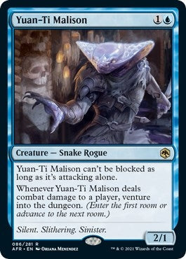 Image for Yuan-Ti Malison (86) (Adventures in the Forgotten Realms) - Magic: The Gathering