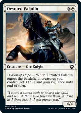 Image for Devoted Paladin (11) (Adventures in the Forgotten Realms) - Magic: The Gathering