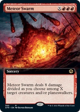 Image for Meteor Swarm (Extended Art) (380) (Adventures in the Forgotten Realms) - Magic: The Gathering